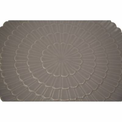 PIATTO PORCELLANA FLOWER GIALLO Ø CM 33X2,5 - 