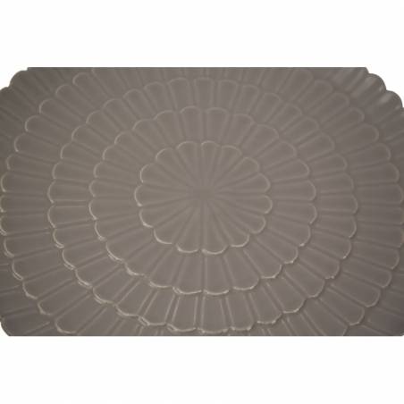 PIATTO PORCELLANA FLOWER GIALLO Ø CM 33X2,5 - 