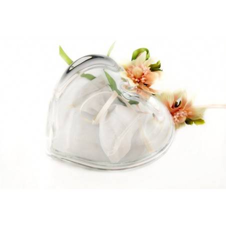 Heart Shaped Glass Wedding Favor H45 -