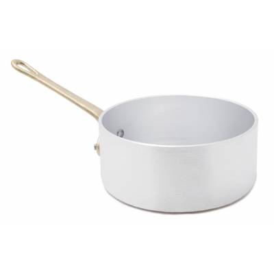 Casserole professionnelle en aluminium avec poignée en laiton - 