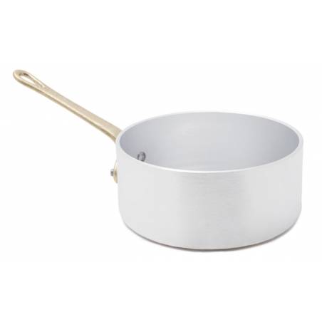 Casserole professionnelle en aluminium avec poignée en laiton - 