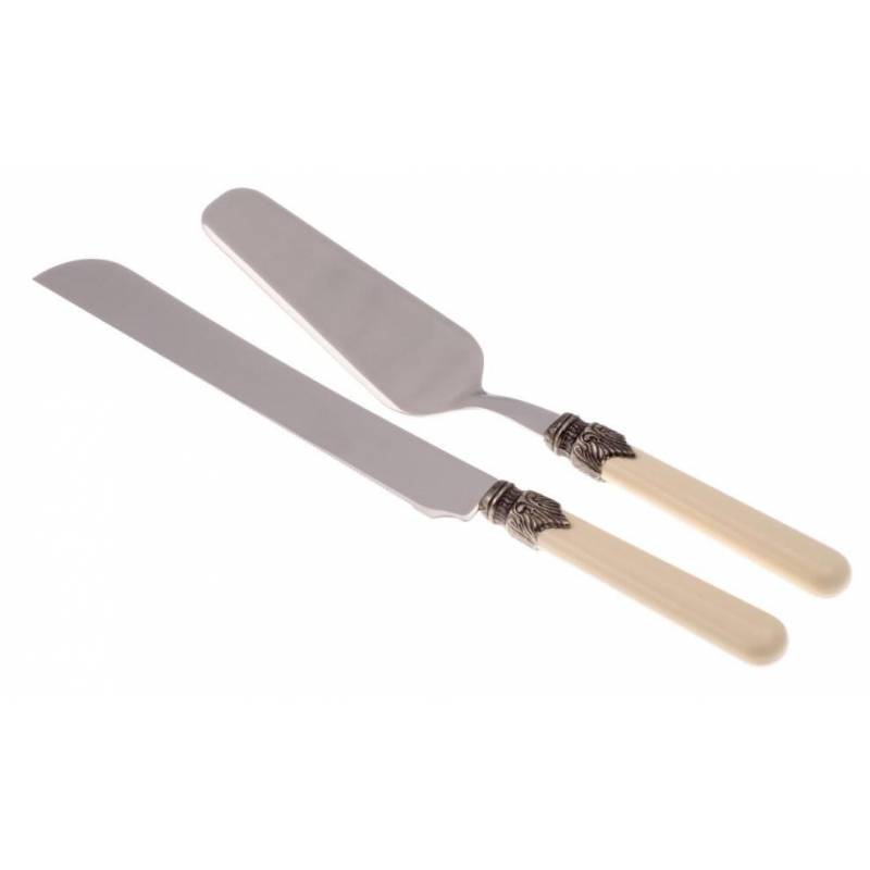 Rivadossi Besteck - Klassisches Set mit 2 Schaufeln und Kuchenmesser - 