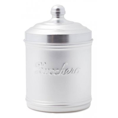 Barattolo Zucchero in Alluminio con Coperchio - Stile Country / Retrò - 